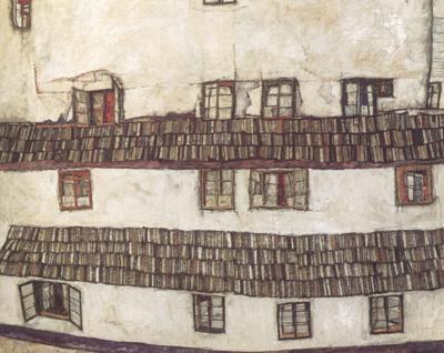 Egon Schiele Faqade of a House (mk12) china oil painting image